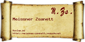 Meissner Zsanett névjegykártya